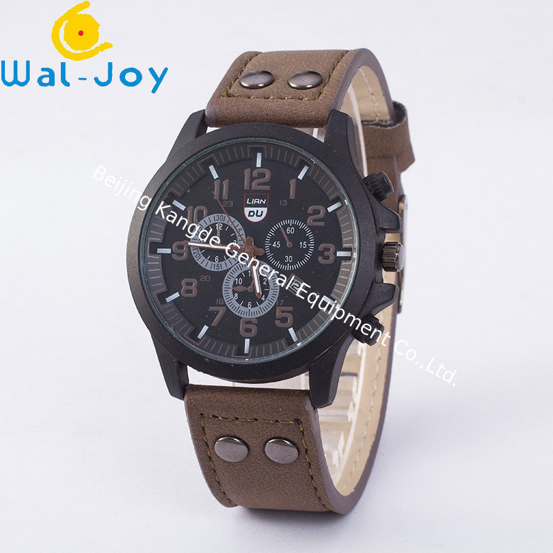 WJ-4723 New design big face quartz leather watches low price sport handwatches clear wristwatches