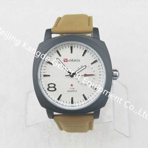 WJ-3397 Womage genuine leather attractive hot sale vogue popular men leather watch