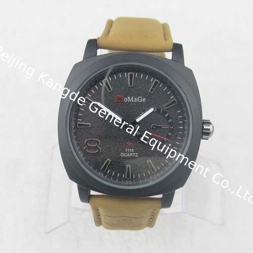 WJ-3397 Womage genuine leather attractive hot sale vogue popular men leather watch