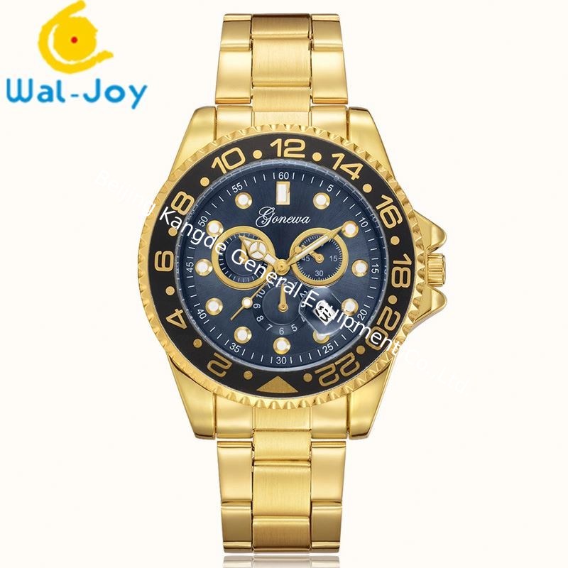 WJ-6525 New Arrival Fashion Complete Calendar Geneva Brand Stainless Steel Back Men Watch
