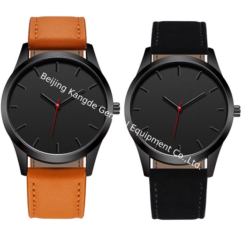 WJ-7126 Hot Selling Vogue Men Watch No Logo Small OEM Watches Leather Wristwatches Low Price