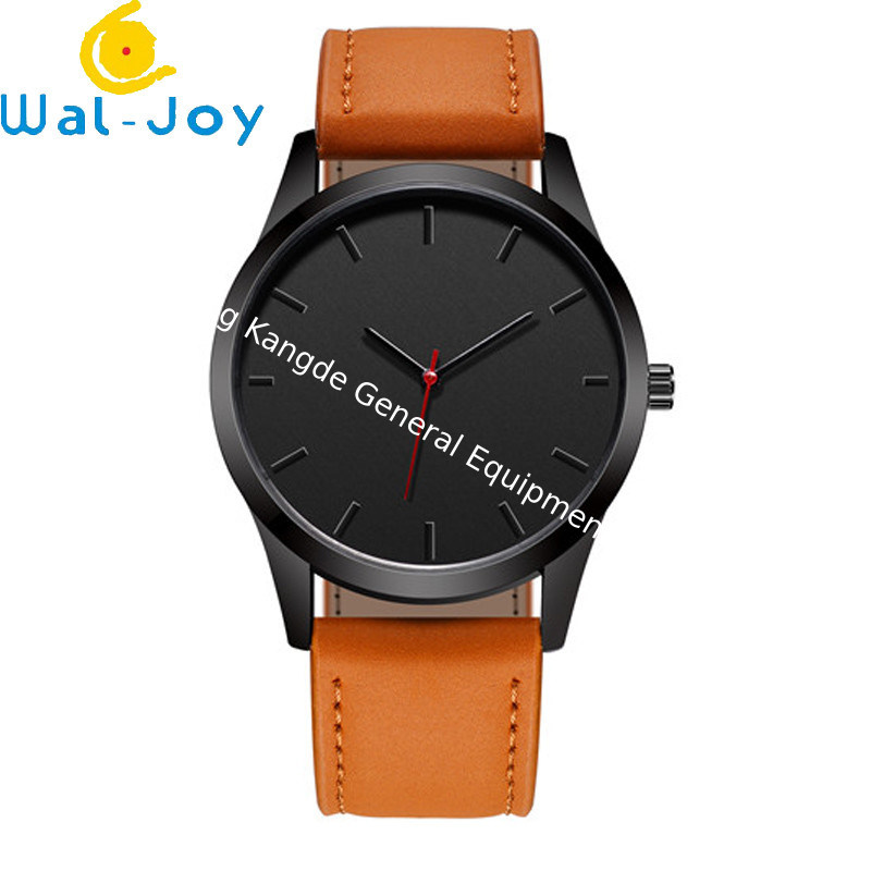 WJ-7126 Hot Selling Vogue Men Watch No Logo Small OEM Watches Leather Wristwatches Low Price