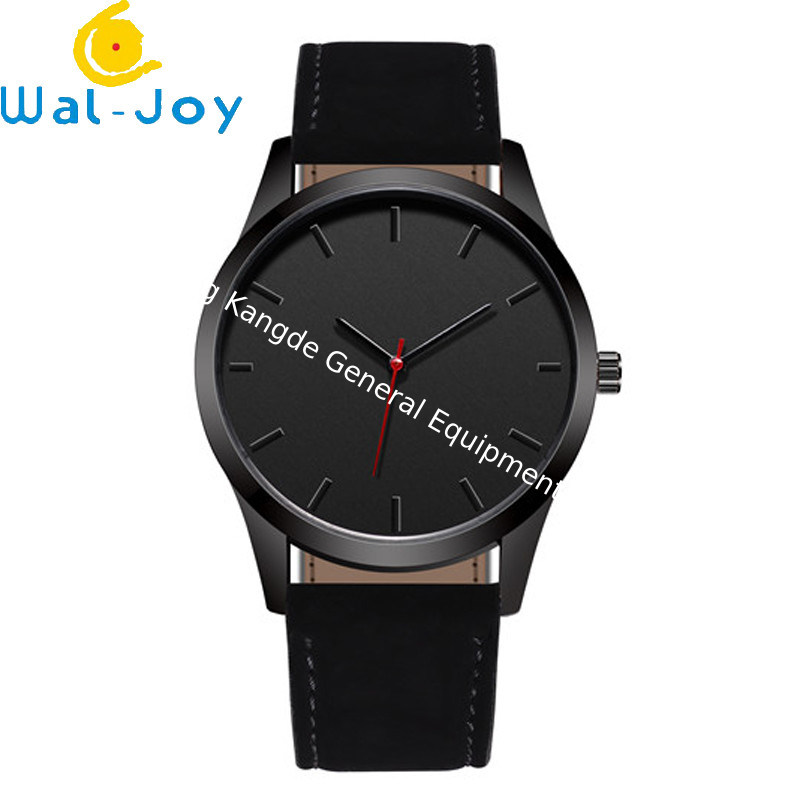WJ-7126 Hot Selling Vogue Men Watch No Logo Small OEM Watches Leather Wristwatches Low Price
