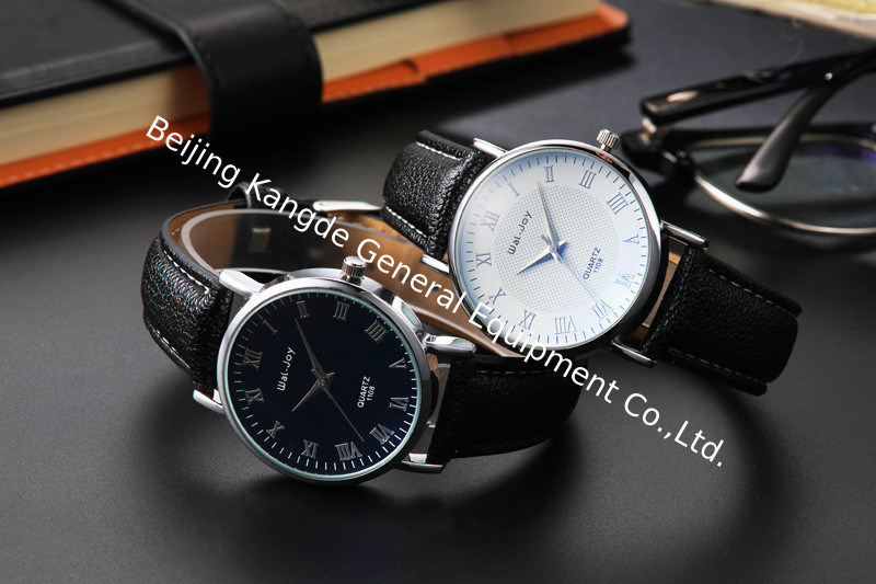 WJ-8101 Yiwu Factory Change the Logo Men Watch Wholesale Low MOQ OEM Wristwatch High Quality Leather Watch For Men