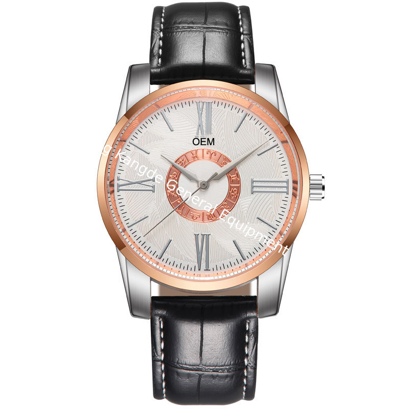WJ-8106 Simple Leather Band Accept LOW MOQ Add Your Logo Custom Men Watches Wal-Joy Hot Sale Business Male Wrist Watch
