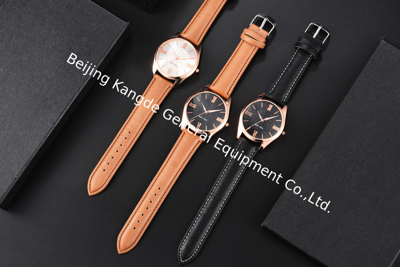 WJ-8104 Starry Sky Dial Design Vogue Gentlemen Wrist Watch Leather Strap Water Resistant Men LOW MOQ OEM Watches