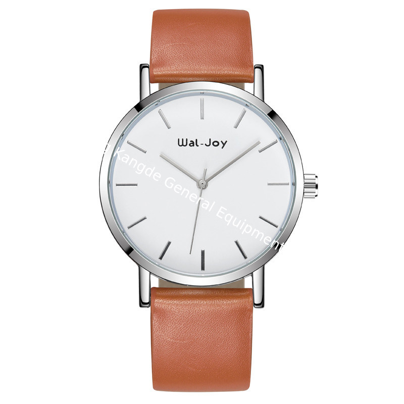 WJ-6494 Trendy Quartz Movement High Quality Men Leather Watch Wal-Joy Brand Fancy Blue And White Dial Male Wrist Watch