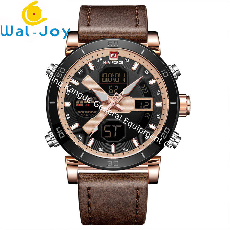 WJ-7602 Leisure and Fashion Classic European and American Men's Wrist-watch Waterproof Calendar Large Dial Sport Watch