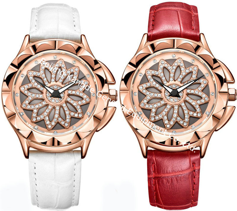 WJ-7603 Miss MEGIR Magel 2059 Fashionable Quartz Watch Water Diamond Decorative Dial Luxury Women's Watch