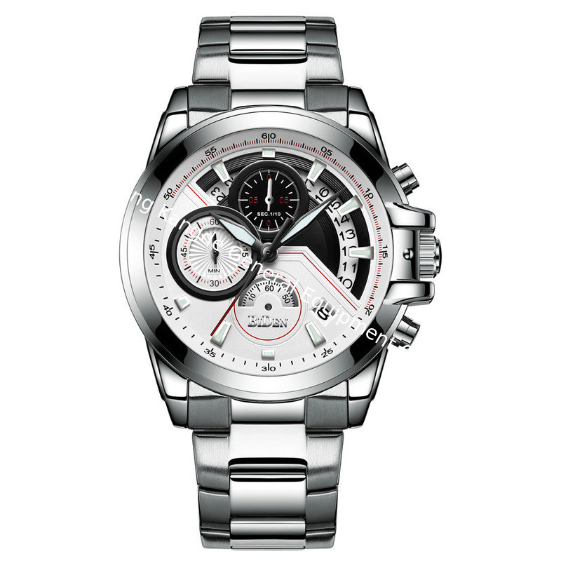 WJ-7390 Fashion Latest Design Cool Men Watches Waterproof Day Quartz Handwatches 3ATM Stainless Steel Wrist Watches