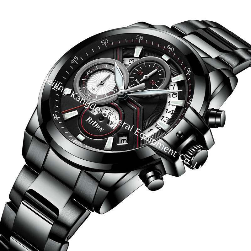 WJ-7390 Fashion Latest Design Cool Men Watches Waterproof Day Quartz Handwatches 3ATM Stainless Steel Wrist Watches