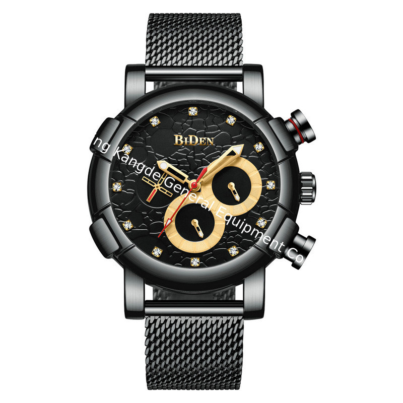 WJ-7392 Fashion Wholesales Men Watches 3ATM Waterproof Quartz Handwatches Aotu Date Day Stainless Steel Wrist Watches
