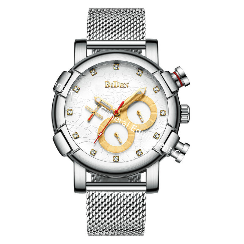 WJ-7392 Fashion Wholesales Men Watches 3ATM Waterproof Quartz Handwatches Aotu Date Day Stainless Steel Wrist Watches