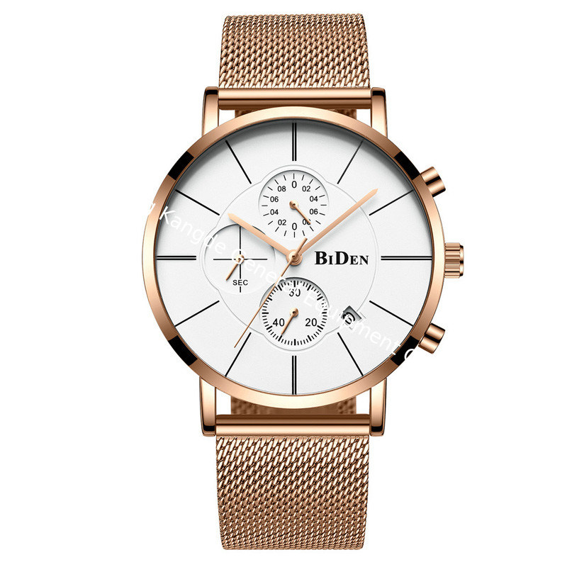 WJ-7393 Wholesales Casual Men Watches Waterproof Water Resistant Stainless Steel Handwatches 3ATM Date Quartz Wrist Watches