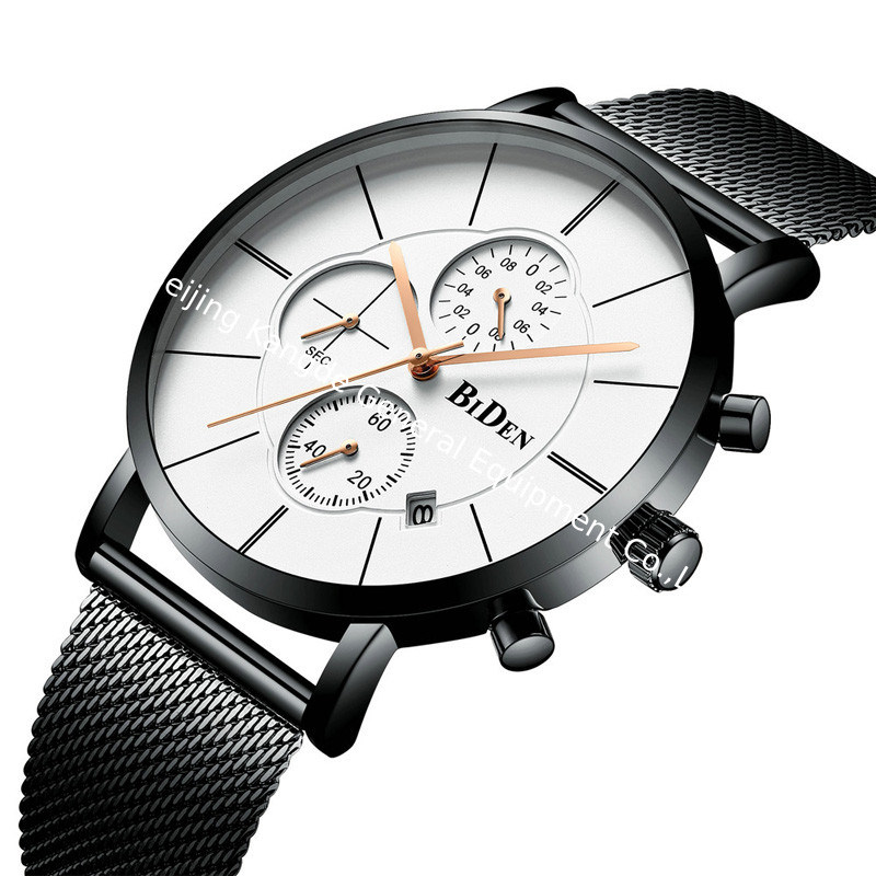 WJ-7393 Wholesales Casual Men Watches Waterproof Water Resistant Stainless Steel Handwatches 3ATM Date Quartz Wrist Watches