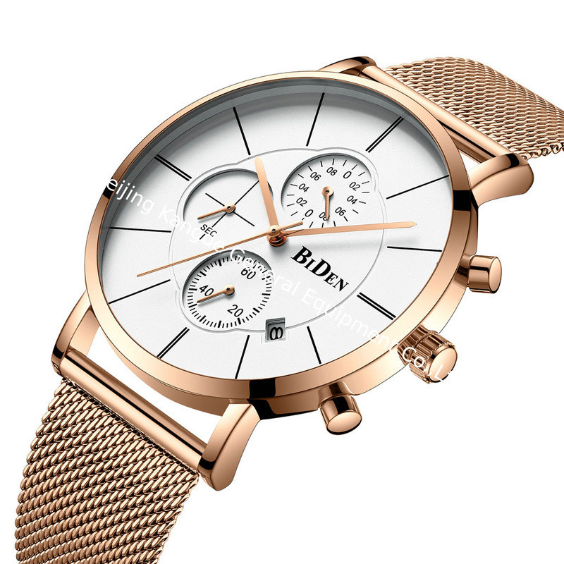 WJ-7393 Wholesales Casual Men Watches Waterproof Water Resistant Stainless Steel Handwatches 3ATM Date Quartz Wrist Watches