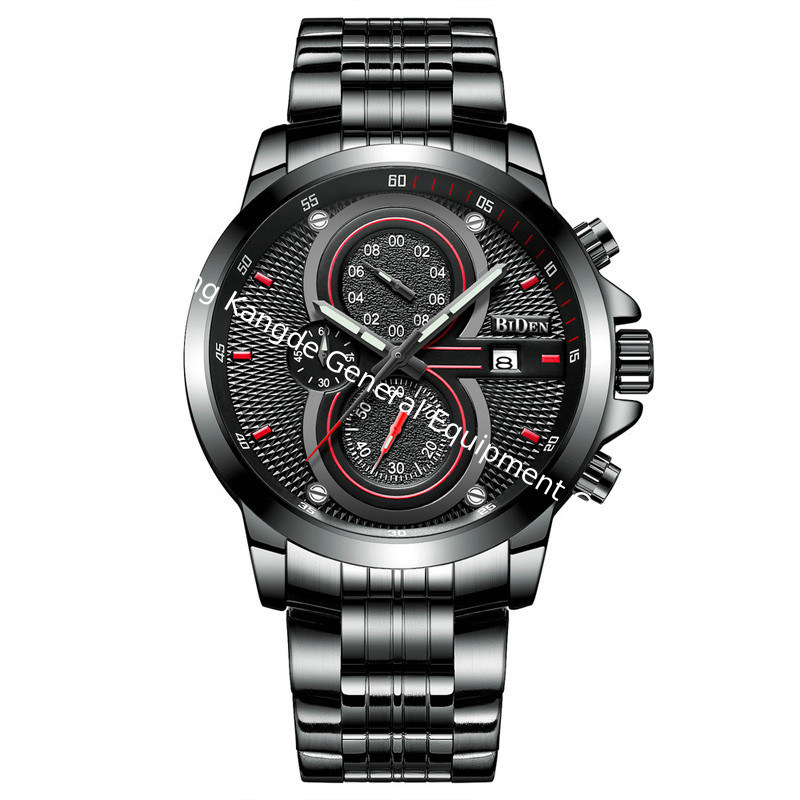 WJ-7395 Wholesales Business 3ATM Men Watches Waterproof Stainless Steel Wrist Watches Aotu Date Quartz Handwatches