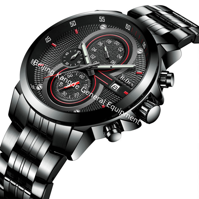 WJ-7395 Wholesales Business 3ATM Men Watches Waterproof Stainless Steel Wrist Watches Aotu Date Quartz Handwatches