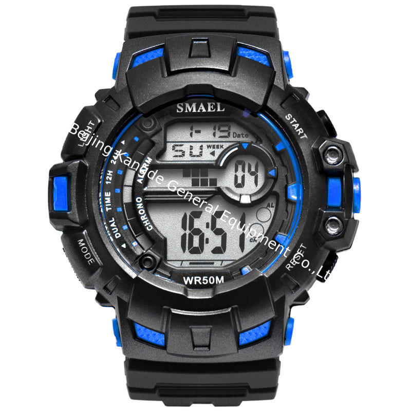 WJ-7700 Fashion Wholesales SMAEL Plastic Watches Big Face Waterproof OEM Handwatches Brand Auto Date Digital Men Wrist Watches