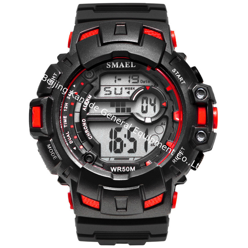 WJ-7700 Fashion Wholesales SMAEL Plastic Watches Big Face Waterproof OEM Handwatches Brand Auto Date Digital Men Wrist Watches
