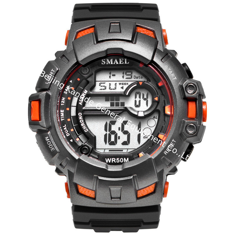 WJ-7700 Fashion Wholesales SMAEL Plastic Watches Big Face Waterproof OEM Handwatches Brand Auto Date Digital Men Wrist Watches