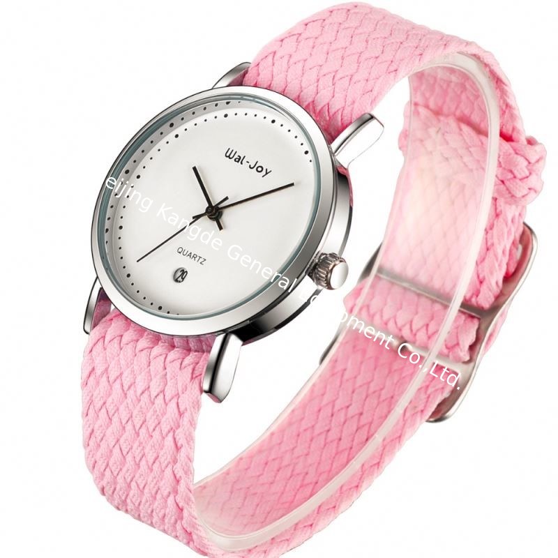 Wal-Joy Custom Logo Woven Strap Luxury Gift Watch Set for Girl Women Designers Watches Change Band DIY Child Wristwatch