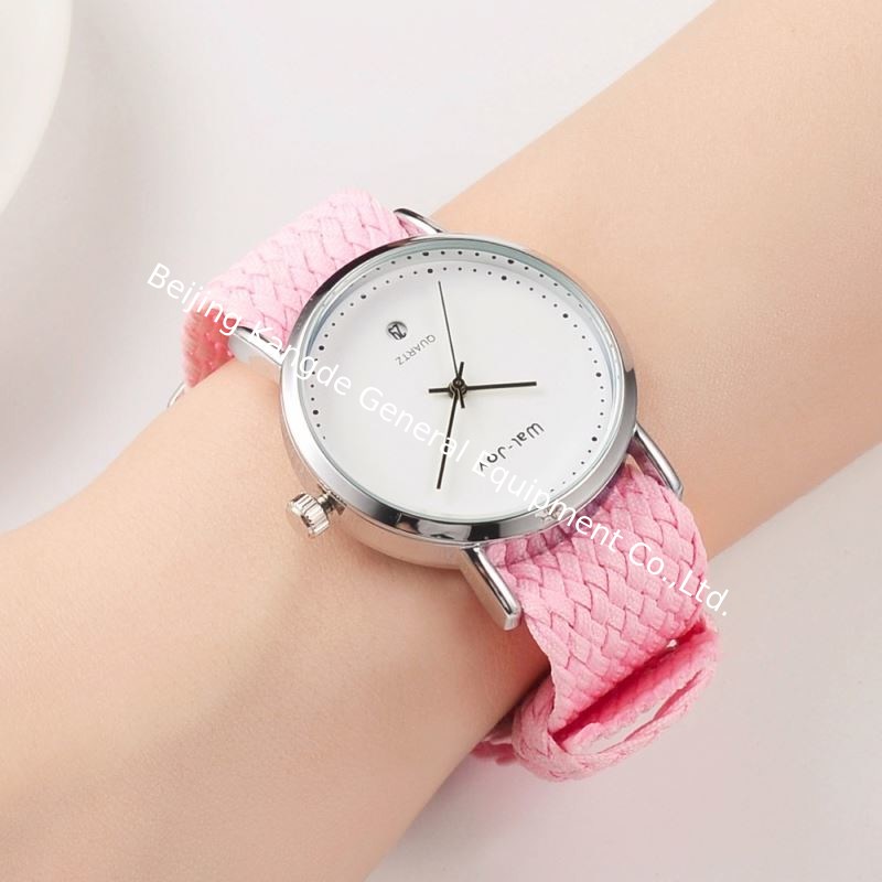 Wal-Joy Custom Logo Woven Strap Luxury Gift Watch Set for Girl Women Designers Watches Change Band DIY Child Wristwatch