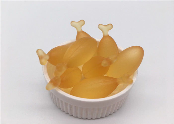 IVC Lemon Flavor Chewable Softgels / Chewable Dha Supplement Fish Shape