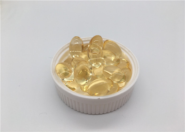 Clear Pale Yellow Vitamin E Supplement Oval Shaped , Vitamin E Softgels For Skin VS1H