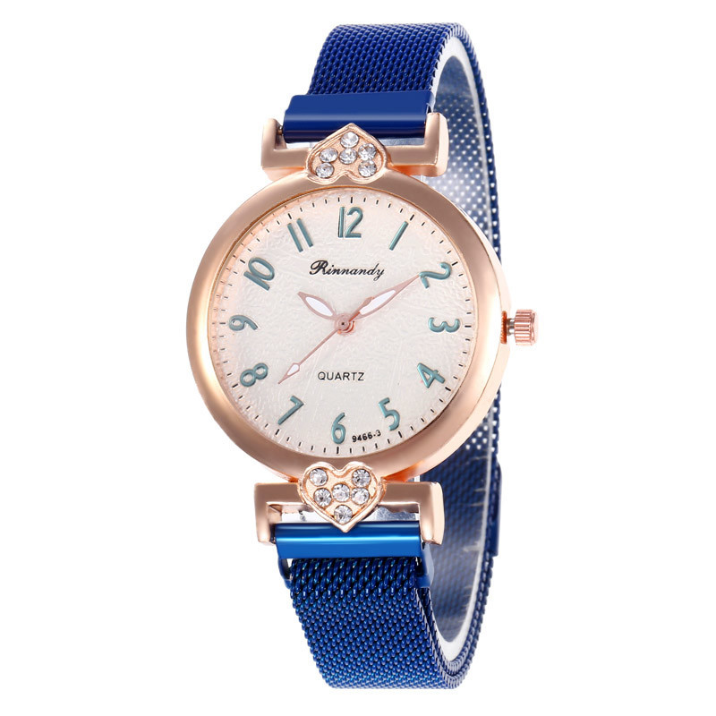 WJ-8567 Chinese Factory 2019 Newest Design Women Hand Alloy Case Mesh Wrist Magnetic Bracelet Watch