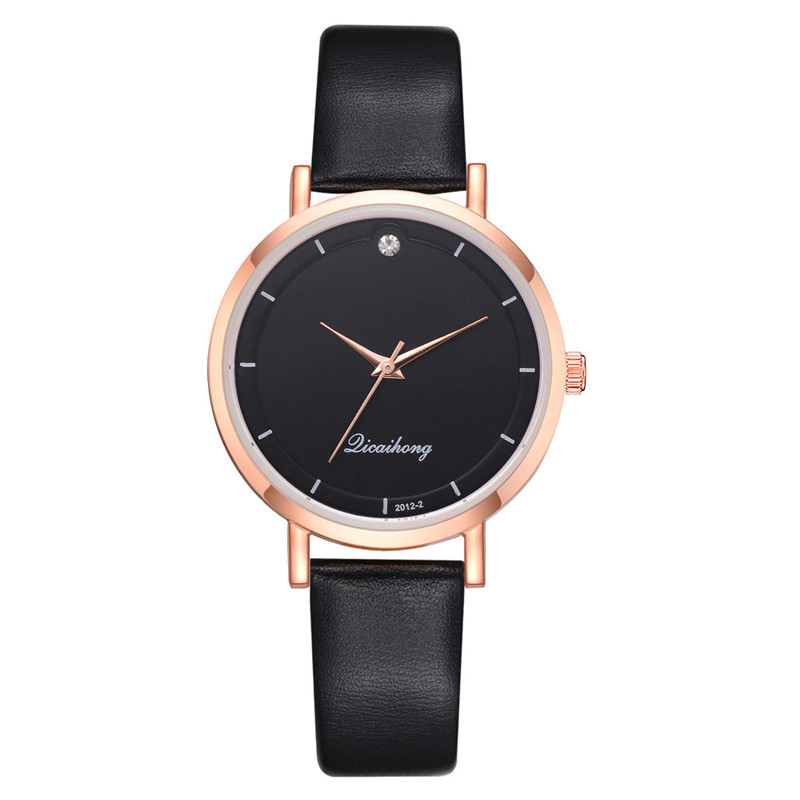WJ-8447 New Fashion Women Good Quality Many Colors Alloy Watch Case Pu Leather Bracelet Watch