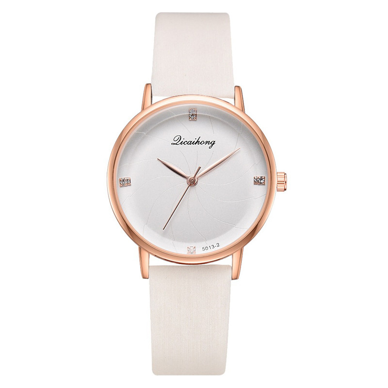 WJ-8454 Fashion Charm Good Quality Alloy Watch Case Analog Watch Ladies Leather Watch