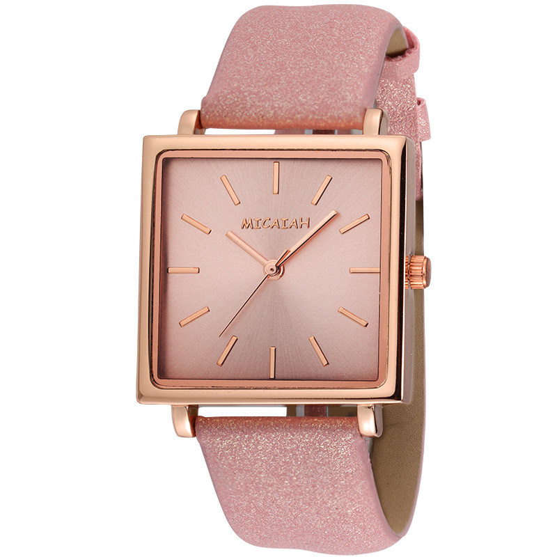 WJ-8420 Women Fashion Hand Alloy Watch Case Leather Women Watch