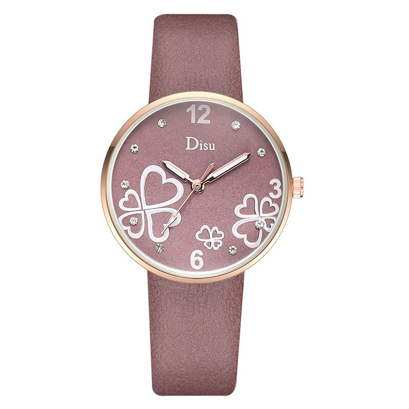 WJ-8393 New Fashion Watch Ladies Leather Band Strap Alloy Case Watch