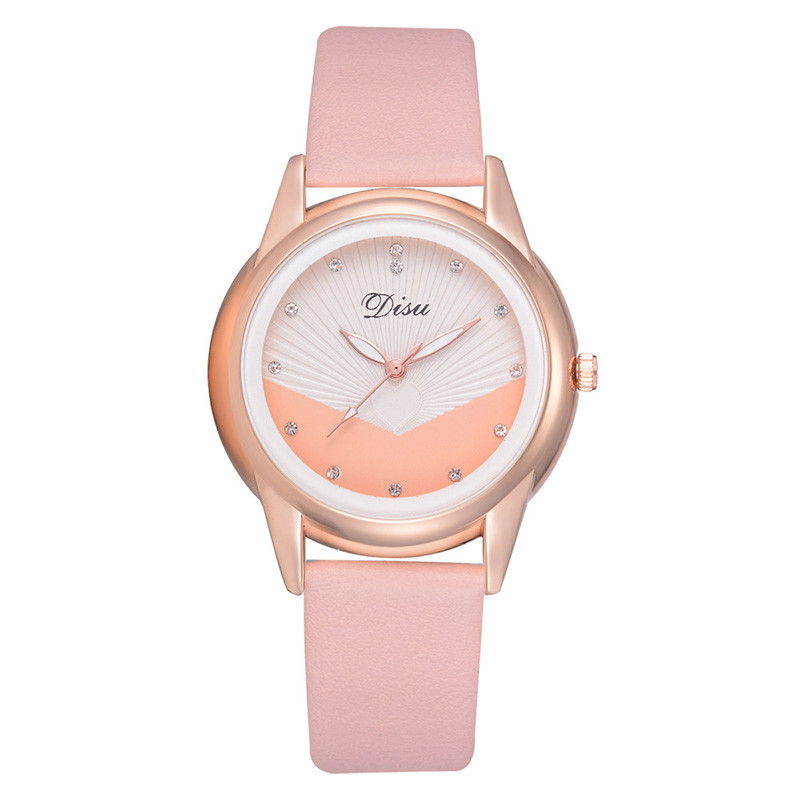 WJ-8390 New Fashion Ladies Leather Strip Alloy Case Watch