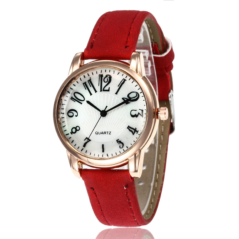 WJ-7775 New Fashion Woman Leather Hand Watch