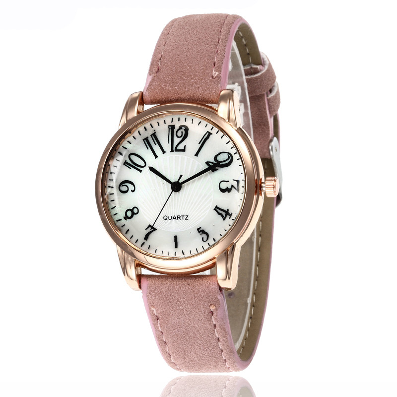 WJ-7775 New Fashion Woman Leather Hand Watch