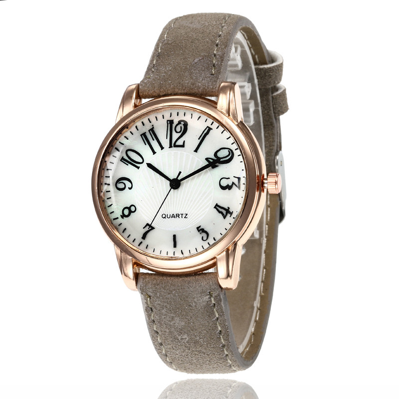 WJ-7775 New Fashion Woman Leather Hand Watch