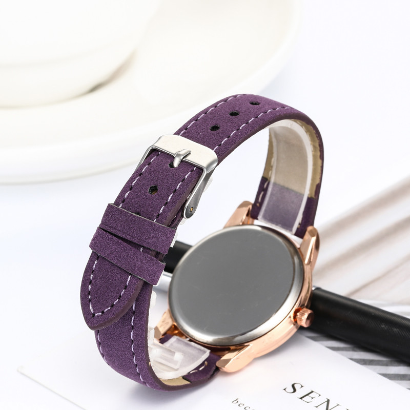 WJ-7775 New Fashion Woman Leather Hand Watch