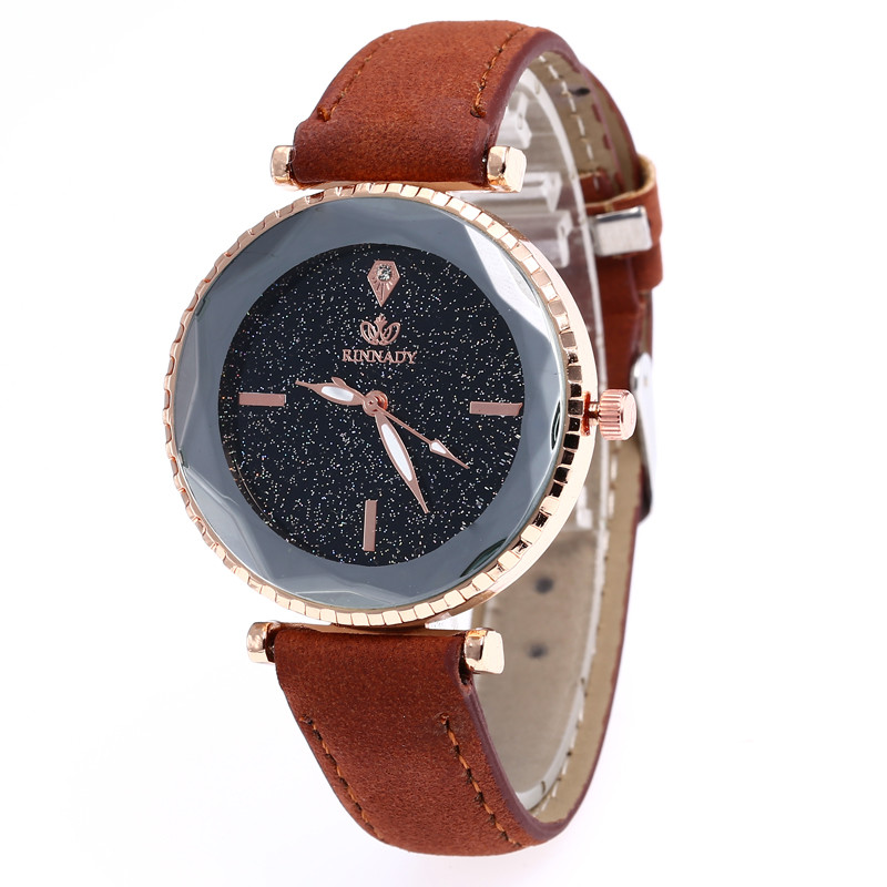 WJ-7979 New Fashion  Ladies Leather Strap  Quartz Wrist Watch