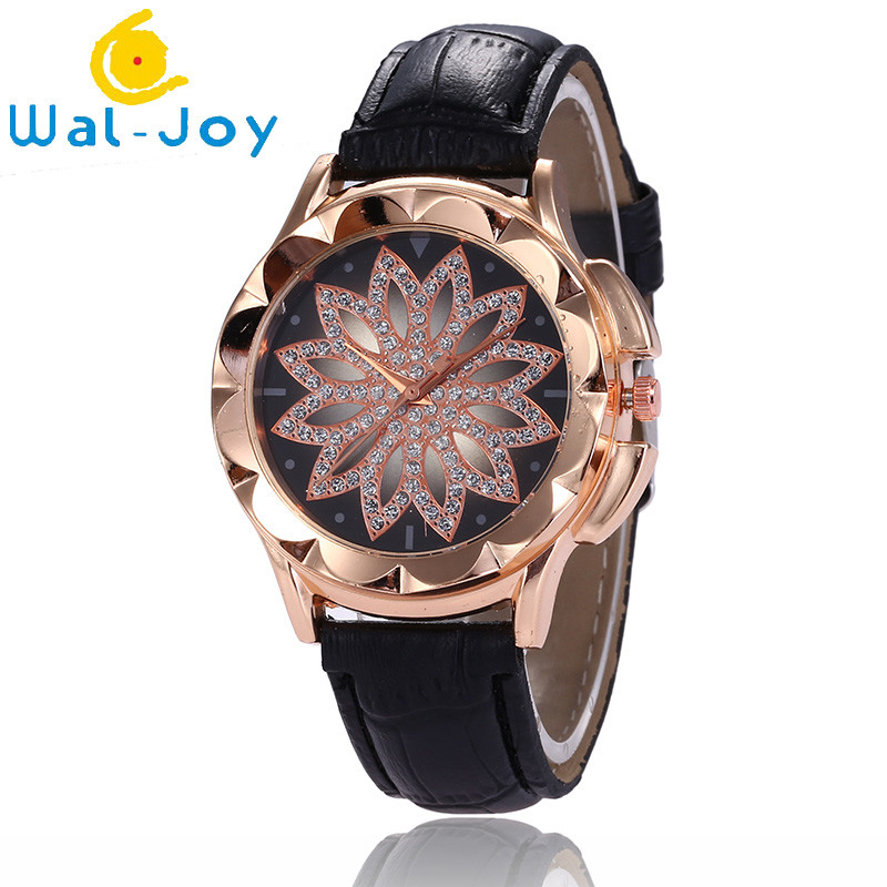 WJ-7804 European And American Explosion Models Women's Watch Fashion Rhinestone Casual Creative Turn Simple Trend Watch