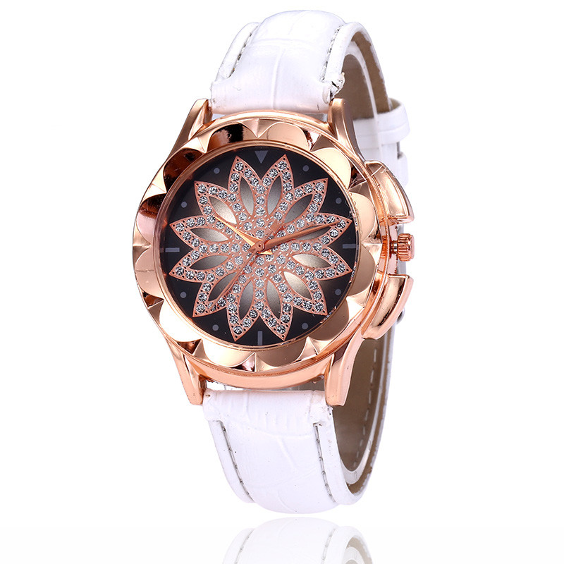WJ-7804 European And American Explosion Models Women's Watch Fashion Rhinestone Casual Creative Turn Simple Trend Watch