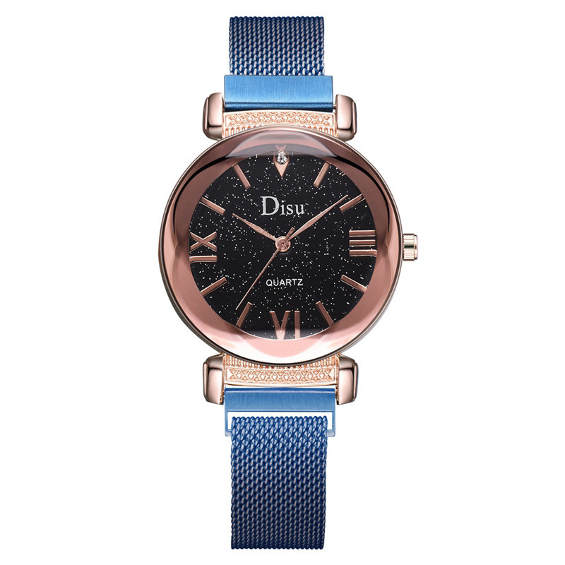 WJ-8429 China Factory High Quality 16Mm Stainless Steel Watch Band Analog Quartz Magnetic Strap Watch