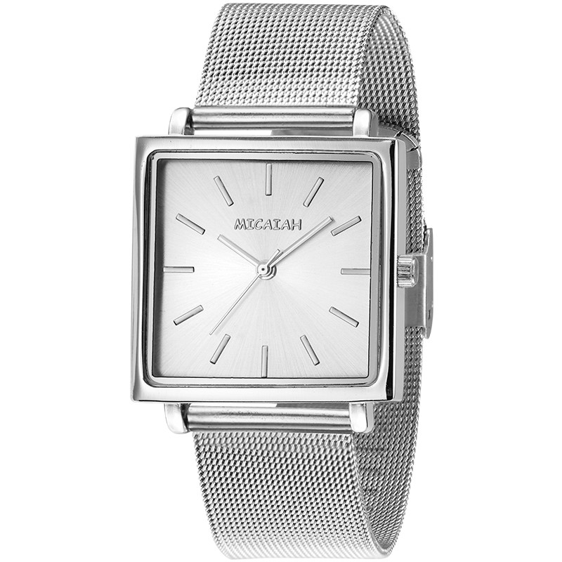 WJ-8421New Design Fashion Girls Stainless Steel Mesh Watch Strap Analog Quartz Watch