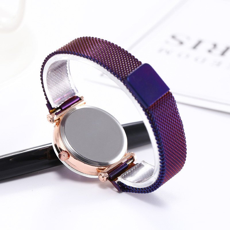 WJ-8084 New Stainless Steel Band Magnetic Strap Quartz Watch