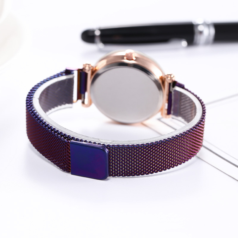 WJ-8084 New Stainless Steel Band Magnetic Strap Quartz Watch