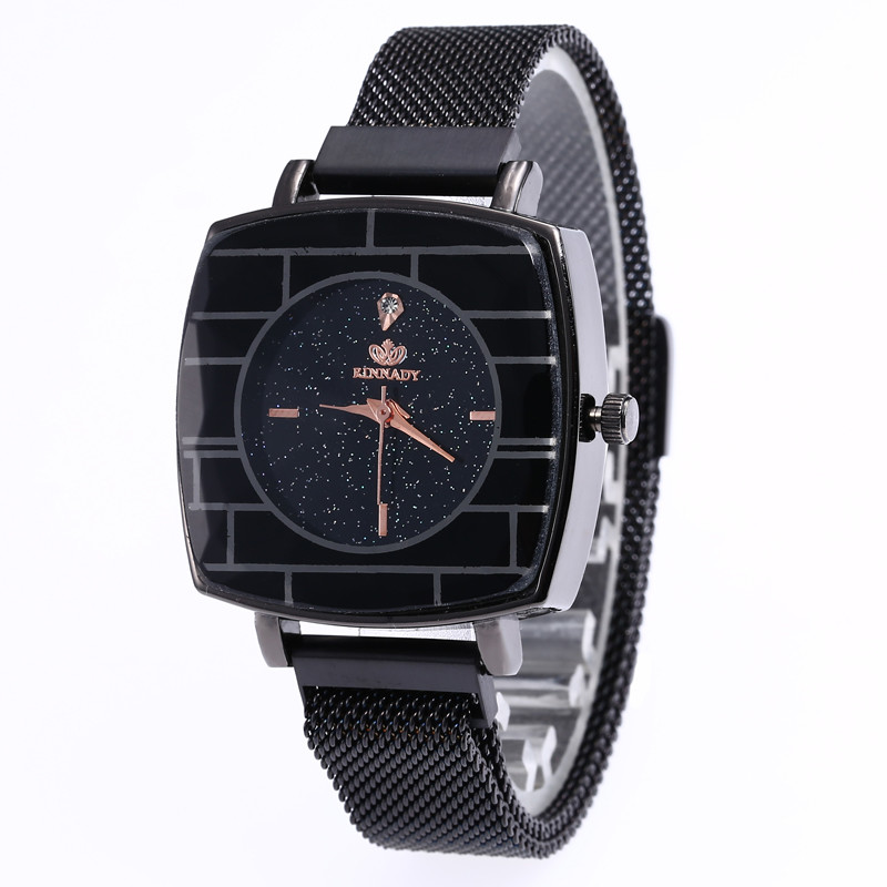 WJ-7871 Magnet Buckle Creative Diamonds Dial Charming Net Belt Band Lady Watch Best Selling Quartz Fancy Women Wrist Watch