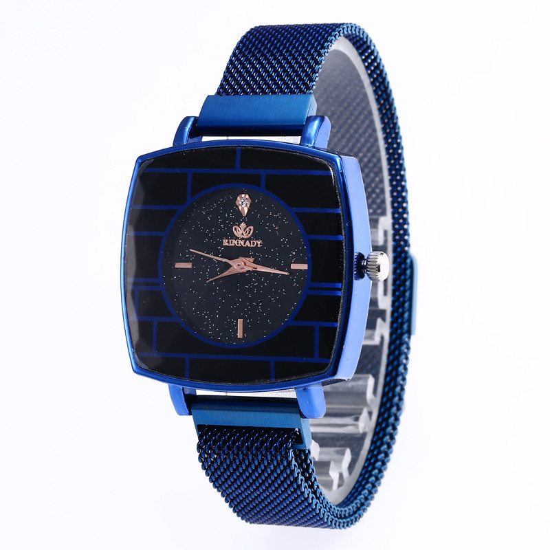 WJ-7871 Magnet Buckle Creative Diamonds Dial Charming Net Belt Band Lady Watch Best Selling Quartz Fancy Women Wrist Watch