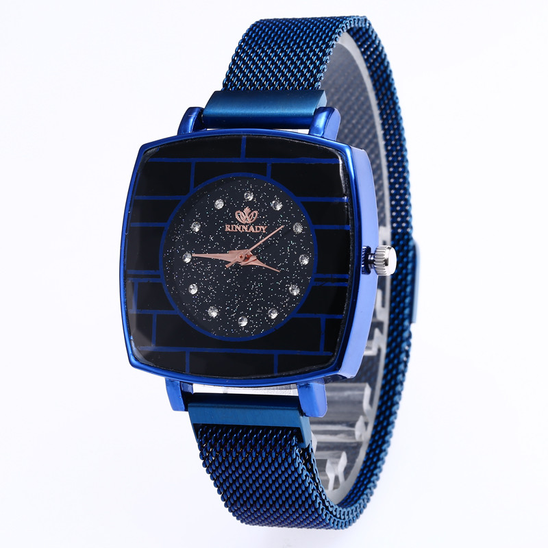 WJ-7872 Square Case Special Starry Sky Dial Simple Female Watch Factory Direct Latest Magnet Hottest Lady Watches