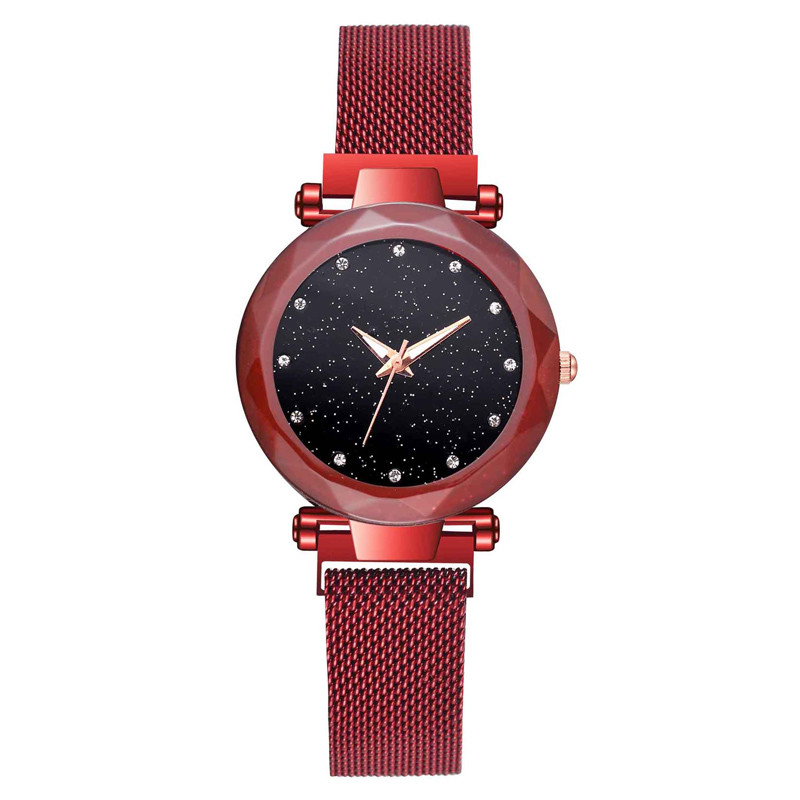 WJ-7921 2019 Newest Vibrating Sound Explosions Stock Wholesale Ladies Star Quartz Alloy Lazy Watch Magnet Buckle Women watch